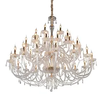 Люстра подвесная Halina APL.811.03.42 Aployt без плафона на 42 лампы, основание прозрачное золотое в стиле классический Люстра подвесная Halina APL.811.03.42 Aployt без плафона на 42 лампы, основание прозрачное золотое в стиле классический